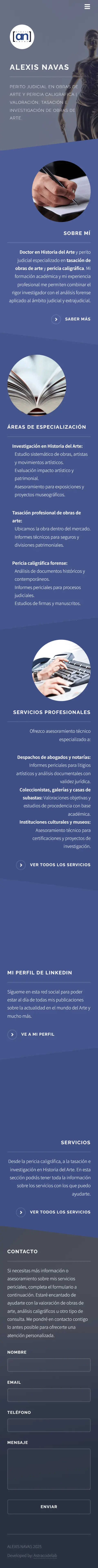 Alexis Navas en móvil
